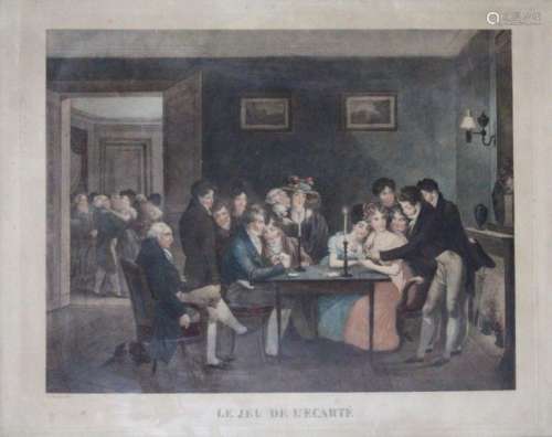Louis Léopold BOILLY (1761 1845) (d'après) Le jeu …