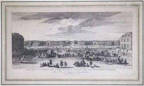 Jacques RIGAUD (1671/91 1754) Vue des ecuries de V…