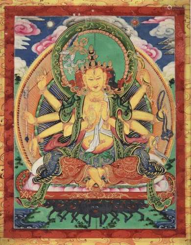 A THANGKA OF MARICHI. Mongolia, early 20th century…