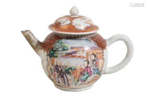 CHINESE FAMILLE ROSE EXPORT TEAPOT, QIANLONG PERIOD