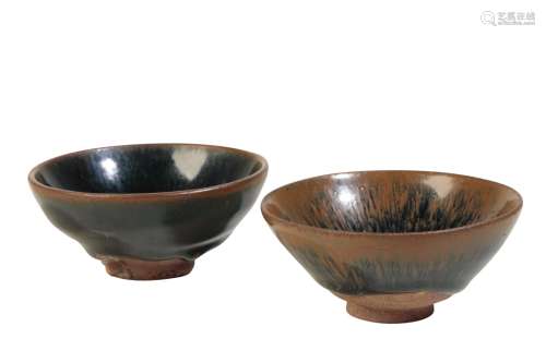 TWO SMALL 'HARE'S FUR' BOWLS, SONG OR LATER