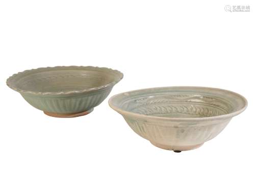 'LONGQUAN' CELADON BARBED BOWL, MING DYNASTY