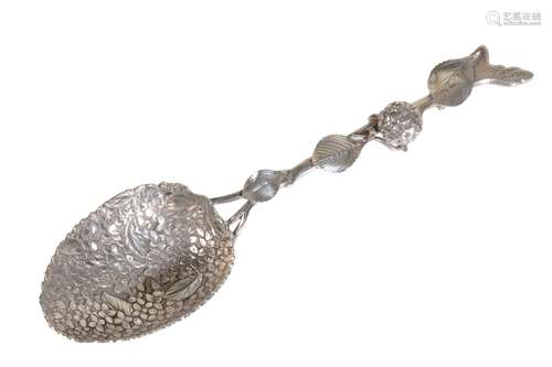 JAPANESE SILVER SPOON, BY THE KONOIKE COMPANY, MEIJI PERIOD