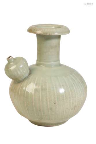 JAPANESE CELADON-GLAZE KENDI, JOSEON PERIOD, 17th century