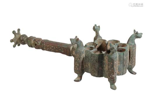 BACTRIAN BRONZE INCENSE BURNER, 12TH CENTURY