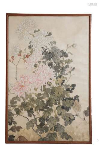 THREE FRAMED CHINESE PAINTINGS, 2TH CENTURY