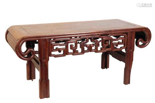 HONGMU AND BURRWOOD LOW TABLE, QING DYNASTY, 19TH CENTURY