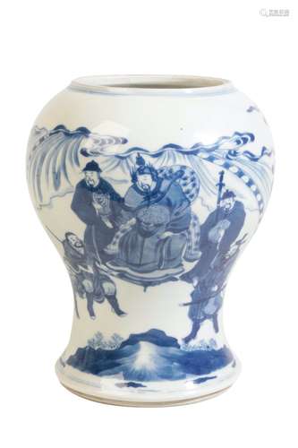 BLUE AND WHITE VASE, KANGXI PERIOD