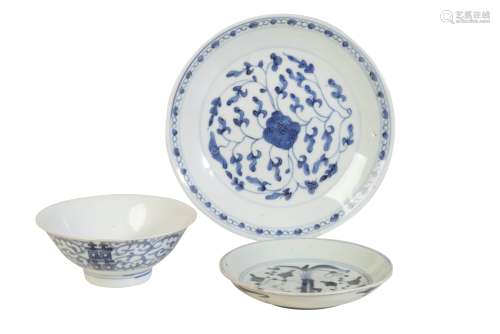 BLUE AND WHITE BOWL, QING DYNASTY