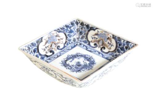 JAPANESE BLUE AND WHITE WANLI-STYLE DISH, 19TH CENTURY