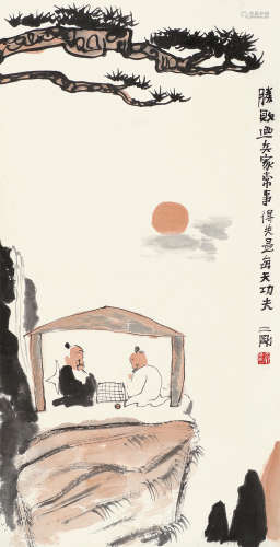 刘二刚（b.1947） 人物 镜片 设色纸本