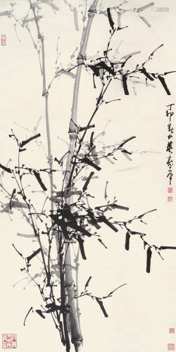 董寿平（1904～1997） 墨竹图 立轴 水墨纸本