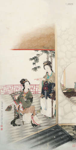 徐邦达（1911～2012） 仕女人物 立轴 设色纸本