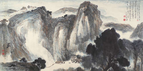 杨善深（1913～2004） 山水 镜片 设色纸本