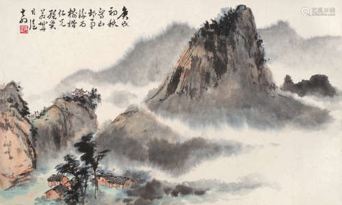 司徒奇（1907～1997） 山水 镜片 设色纸本