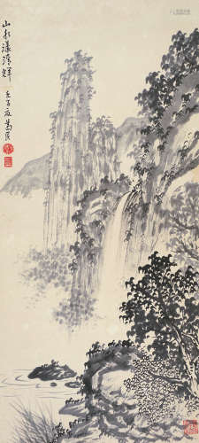 黎葛民（1892～1978） 山水漾清辉 立轴 水墨纸本