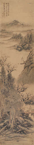 蔡嘉（1686～1779） 山水 镜片 设色纸本