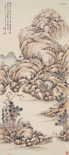 吴徵（1878～1949） 山水 立轴 设色纸本