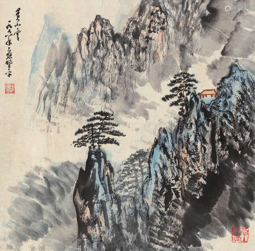 应野平（1910～1990） 黄山云 立轴 设色纸本