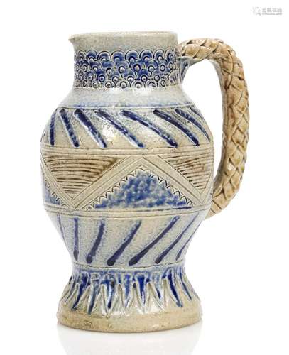 Robert Wallace Martin (1843-1923), an early stoneware jug Late 19th Century, Impressed R.W. Martin