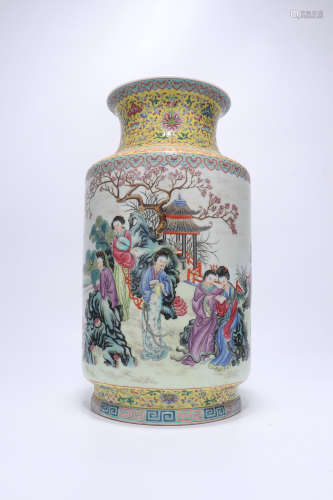 chinese qing dynasty famille rose porcelain 