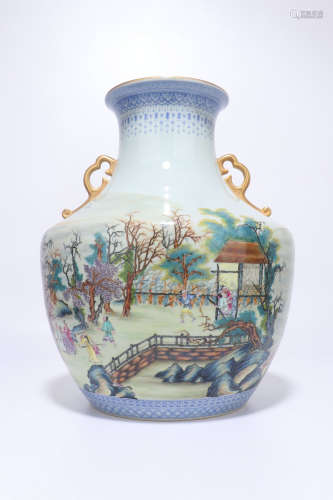 chinese doucai porcelain vase,qing dynasty