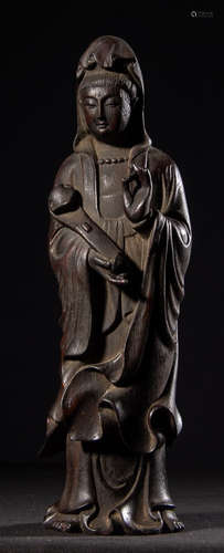 A CHENXIANG WOOD GUANYIN BUDDHA STATUE