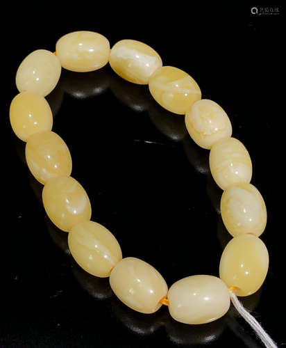 A BEESWAX STRING BRACELET