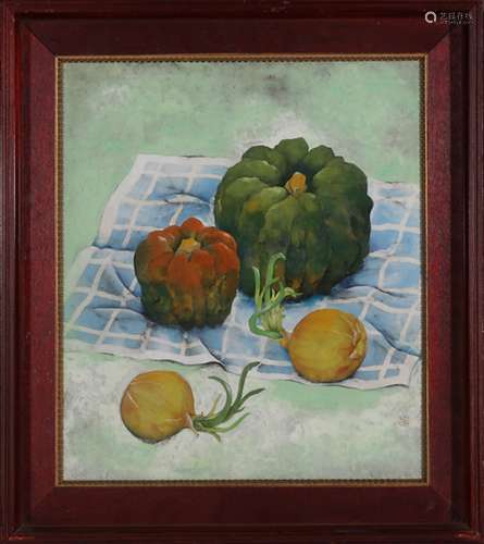 A VEGETABLE PATTERN OIL PAINTING