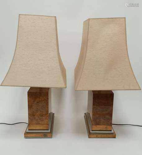 Jean Claude MAHEY (Xxe) Paire de lampes à corps qu…