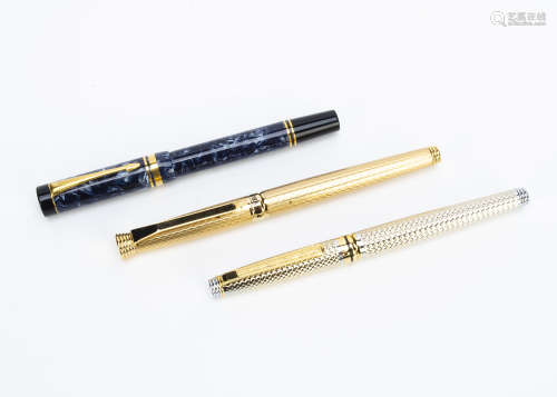 A Parker fountain pen, together with a Playboy and a Crown fountain pen