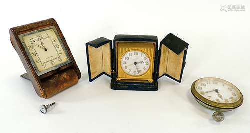 Three 20th Century pocket timepieces, one a Le Coultre with an eight day movement, another with