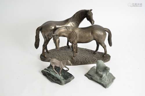 A resin figure of a horse, the 'Morning Watch' by Alex Ray, a limited edition from the Heredities