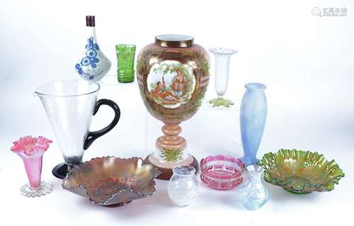 A quantity of mixed glassware from the Victorian era through to the late 20th Century, to include an