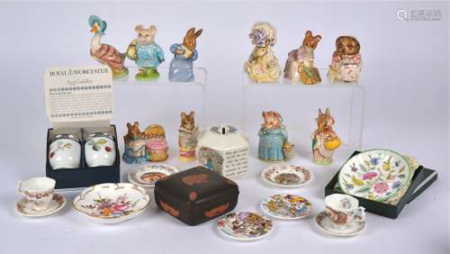 Ten Beswick pottery Beatrix Potter figures, to include the Taylor of Gloucester, Cottontail,