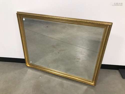 A modern gilt wall mirror, external measurements 112cm x 88cm