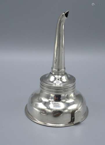 A George III Silver Wine Funnel, London 1815, 2oz