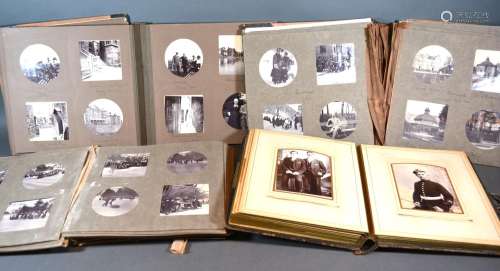 A Victorian Photograph Album together with three other photograph albums