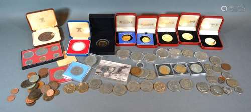 A Collection of Commemorative Coins and Crowns together with various other coinage