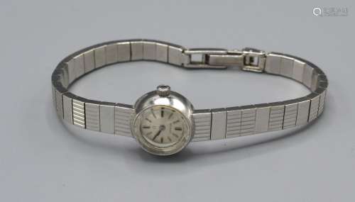 An Omega 9ct. White Gold Ladies Wristwatch, 17.4 gms all in