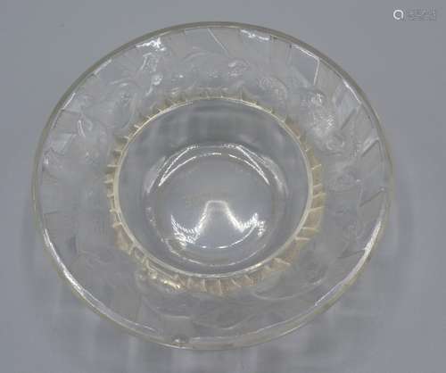 A Lalique Glass Dish Irene Pattern 9cm diameter