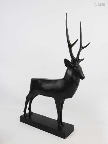 Francois POMPON (1855 1933): Grand cerf (1929) B…