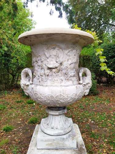 François GIRARDON (d'après) : Important vase en p…