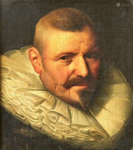 Altmeisterportrait Mann mit Renaissancekrause