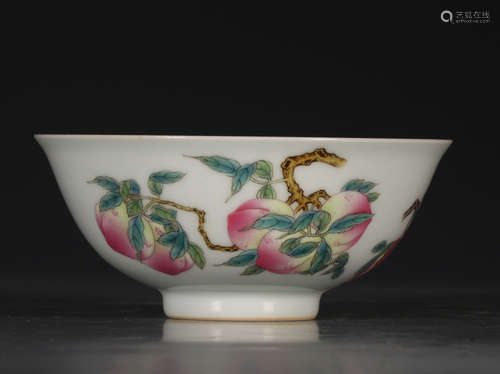 YONGZHENG MARK, CHINESE FAMILLE ROSE BOWL