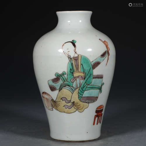 CHINESE WUCAI VASE