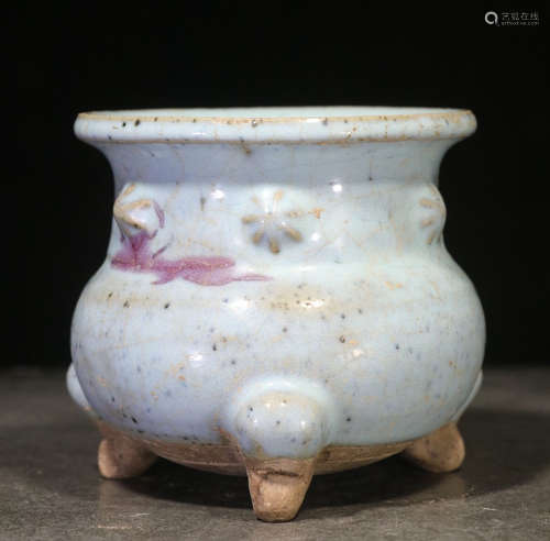 CHINESE JUN KILN TRIPOD CENSER