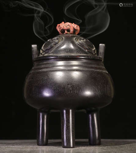 CHINESE ZITAN WOOD CENSER