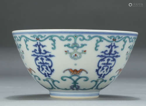 DAOGUANG MARK, CHINESE DOUCAI BOWL