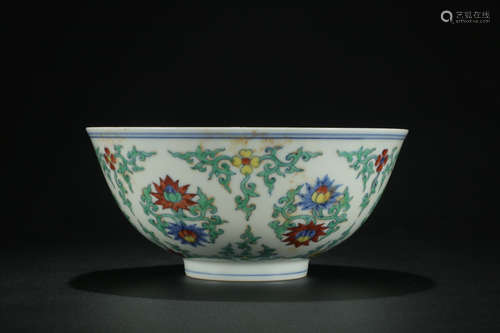 CHENGHUA MARK, CHINESE DOUCAI BOWL